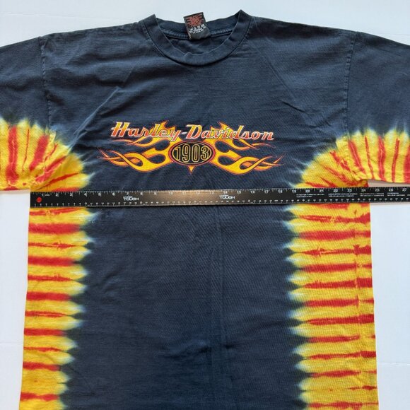 Vintage Y2K Harley Davidson 2003 Tie Dye Stone Mountain Georgia Size XL Tee - Picture 5 of 8